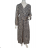 Women's Long Chiffon Long Sleeve Dress (S/M ONE SIZE) ITALIAN FASHION IMWD223346 -   Brown
 -   S / M