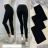 Leggings long light women's  oversize (2XL-5XL / black) SMI21MA-50 black L / XL