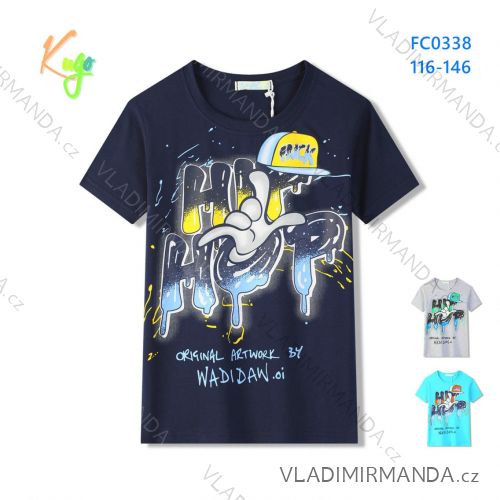 T-shirt short sleeve children's boys (98-128) KUGO HC0699