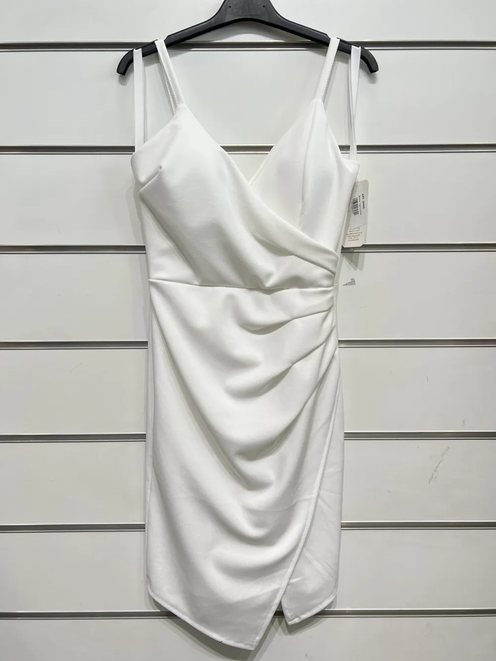 Women's Strapless Short Party Dress (S/M ONE SIZE) ITALIAN FASHION IMPSH23C662 white S / M