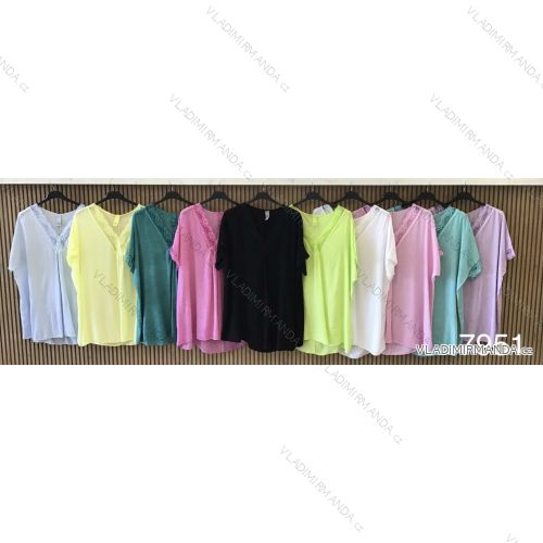 Women's T-Shirt Short Sleeve (S / M / L ONE SIZE) ITALIAN FASHION IMWC222158