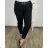 Women's stretch trousers long (S / M ONE SIZE) ITALIAN FASHION IMWB221597 2XL/3XL black