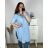 Women's Plus Size Extended Long Sleeve Shirt (XL/2XL ONE SIZE) ITALIAN FASHION IMC22808