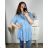 Women's elegant party long sleeve dress (S/M ONE SIZE) ITALIAN FASHION IM322282 XL/2XL white