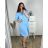 Women's Long Sleeve Shirt Dress (S/M/L ONE SIZE) ITALIAN FASHION IMC22658