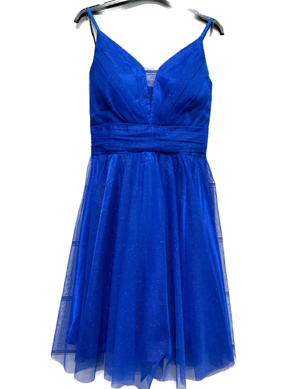 Women's Strappy Short Party Dress (S/M ONE SIZE) ITALIAN FASHION IMPSH23C666 blue S / M