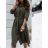 Women's Long Sleeve Hoodie Dress (S / M ONE SIZE) ITALIAN FASHION IMWA216095