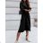 Women's Long Sleeve Hoodie Dress (S / M ONE SIZE) ITALIAN FASHION IMWA216095