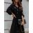 Women's Long Sleeve Hoodie Dress (S / M ONE SIZE) ITALIAN FASHION IMWA216095