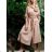 Women's Long Sleeve Hoodie Dress (S / M ONE SIZE) ITALIAN FASHION IMWA216095