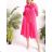 Women's Long Sleeve Hoodie Dress (S / M ONE SIZE) ITALIAN FASHION IMWA216095