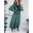 Women's Long Sleeve Hoodie Dress (S / M ONE SIZE) ITALIAN FASHION IMWA216095