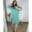 Women's Long Sleeve Shirt Dress (S/M/L ONE SIZE) ITALIAN FASHION IMC22658