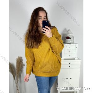 Svetr tenký dlouhý rukáv dámský (XL/2XL ONE SIZE) ITALSKá MODA IMC22575