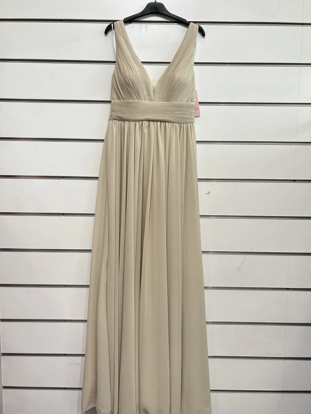 Women's Strapless Long Party Dress (S/M ONE SIZE) ITALIAN FASHION IMPSH2360055 beige S / M