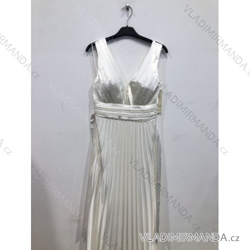 Šaty letní na ramínka dámské (S/M ONE SIZE) ITALSKÁ MÓDA IMPBB22B21841 white S / M