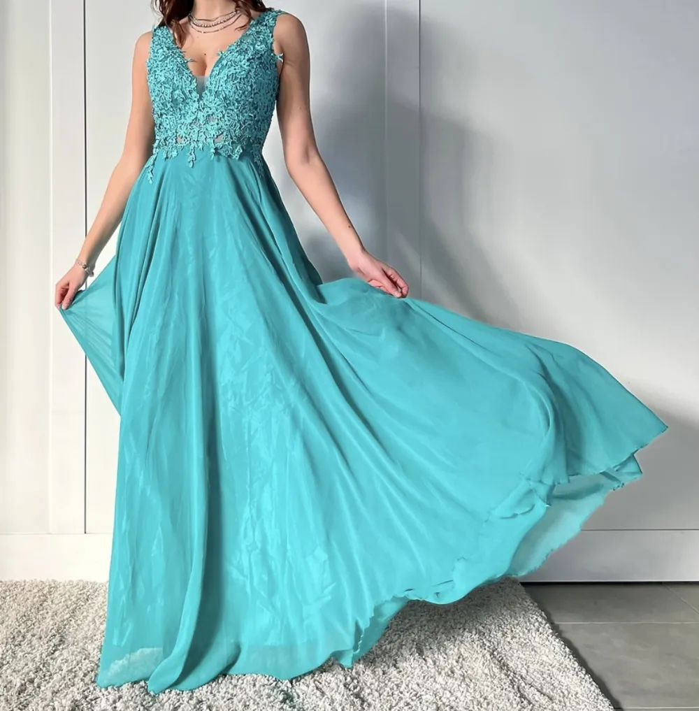 Women's Strapless Short Party Dress (S/M ONE SIZE) ITALIAN FASHION IMPSH23C662 turquoise S / M