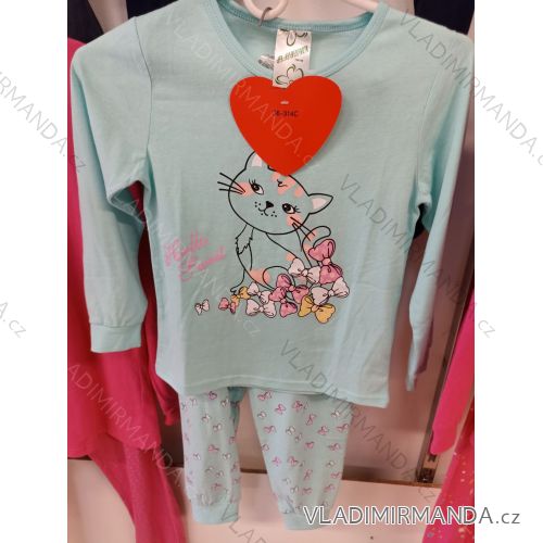 Pajamas short with short sleeves teenage girls (134-164) KUGO WP0913