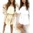 Women's Knitted Sweater Dress Set (S/M ONE SIZE) ITALIAN FASHION IMWE223972