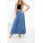 Women's Long Denim Skirt (S/M/L ONE SIZE) ITALIAN FASHION IMD24020