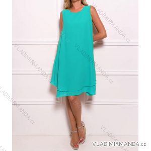 Women's long sleeveless summer dress (S / M ONE SIZE) ITALIAN FASHION IMD21551