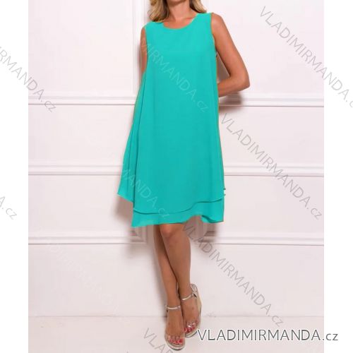 Women's long sleeveless summer dress (S / M ONE SIZE) ITALIAN FASHION IMD21551