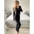 Women's Long Elegant Long Sleeve Jumpsuit (S/M ONE SIZE) ITALIAN FASHION IMWA23289