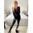 Women's Long Elegant Long Sleeve Jumpsuit (S/M ONE SIZE) ITALIAN FASHION IMWA23289