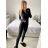 Women's Long Elegant Long Sleeve Jumpsuit (S/M ONE SIZE) ITALIAN FASHION IMWA23289