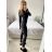 Women's Long Elegant Long Sleeve Jumpsuit (S/M ONE SIZE) ITALIAN FASHION IMWA23289