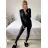 Women's Long Elegant Long Sleeve Jumpsuit (S/M ONE SIZE) ITALIAN FASHION IMWA23289