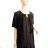 Tunic with pendant short sleeve women's plus size (3XL/4XL ONE SIZE) ITALIAN FASHION IMC23020 -   black -   XL/2XL