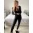 Women's Long Elegant Long Sleeve Jumpsuit (S/M ONE SIZE) ITALIAN FASHION IMWA23289