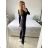 Women's Long Elegant Long Sleeve Jumpsuit (S/M ONE SIZE) ITALIAN FASHION IMWA23289