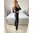 Women's Long Elegant Long Sleeve Jumpsuit (S/M ONE SIZE) ITALIAN FASHION IMWA23289