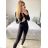 Women's Long Elegant Long Sleeve Jumpsuit (S/M ONE SIZE) ITALIAN FASHION IMWA23289