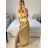 Women's Strapless Long Party Dress (S/M ONE SIZE) ITALIAN FASHION IMPSH2360055