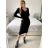 Women's Long Sleeve Knitted Dress (S/M ONE SIZE) FRENCH FASHION FMWT22J51765