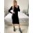 Women's Long Sleeve Knitted Dress (S/M ONE SIZE) FRENCH FASHION FMWT22J51765