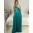 Women's elegant wedding social long dress with straps (S/M ONE SIZE) ITALIAN FASHION IMM2268806 -   red -   S / M
