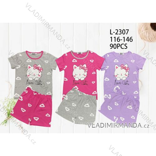 Long-sleeved pajamas for children, teenagers, girls (116-146) SEASON SEZ22PZ-2603