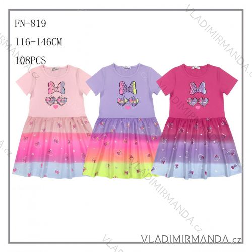 Girl's short sleeve dress (98-128) SEZON SEZ22FN-733