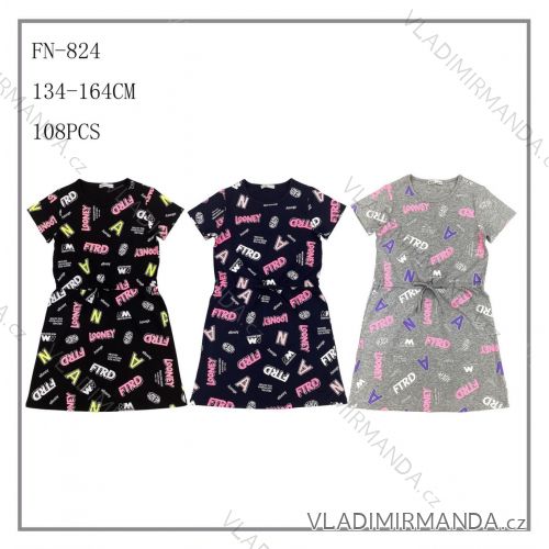 Girl's short sleeve dress (98-128) SEZON SEZ22FN-733