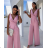 Women's Long Elegant Long Sleeve Jumpsuit (S/M ONE SIZE) ITALIAN FASHION IMWA23289