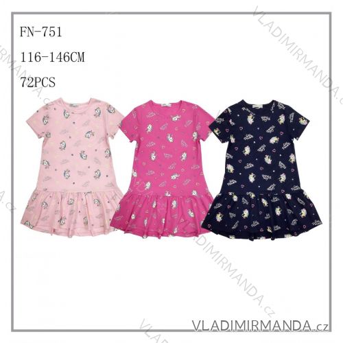 Girl's short sleeve dress (98-128) SEZON SEZ23FN-751