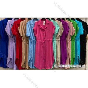 Women's Long Sleeve Shirt Dress (S/M/L ONE SIZE) ITALIAN FASHION IMC22658