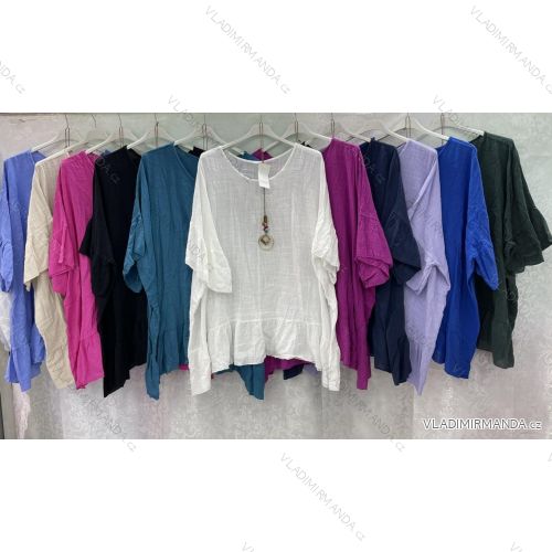 Tunic / blouse long sleeve women's oversized (3XL / 4XL ONE SIZE) ITALIAN FASHION IMWQ2191650