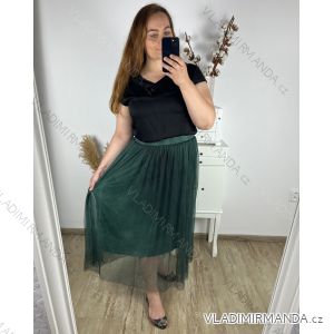 Women's Long Denim Skirt (S/M/L ONE SIZE) ITALIAN FASHION IMD24020