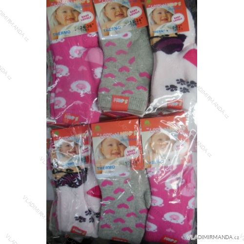 Socks warm thermo infant girl (0-36 months) LOOKEN ZTY-6709ABS