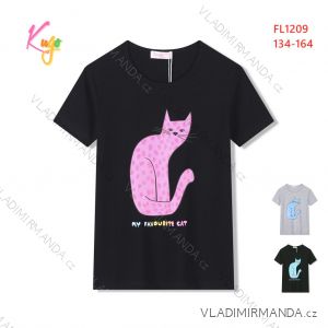 Girls' Short Sleeve T-Shirt (134-164) KUGO FL1209